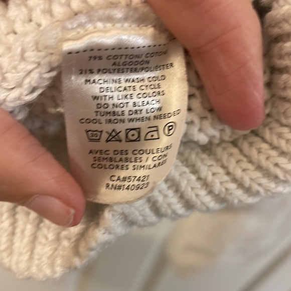 Lou & Grey Cropped Faux Wrap Sweater - Picture 8 of 9